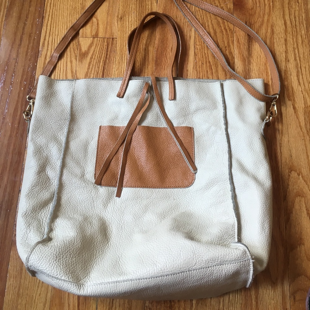 Italian Leather adjustable over the shoulder bag